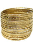 GOLD BANGLE SET  #VB13314_GOLD (EB2)