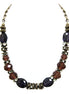 GOLD AMETHYST NECKLACES  #HNN78097_AMY (JD8)