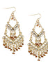 GOLD-TOPAZ EARRINGS  #HNE8614_G-COPPER (KB3)