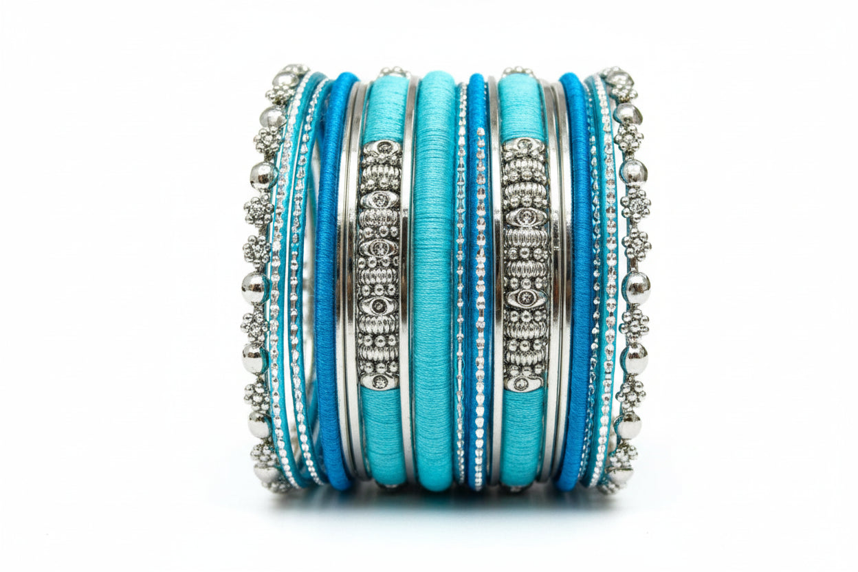 BANGLE SET #VB17216_S-TURQ (RA24/RB24)