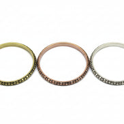 3TONE BANGLE SET  #HB1827_MULTI (KE1)