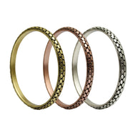 3TONE BANGLE SET  #HB1827_MULTI (KE1)