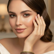 3TONE BANGLE SET  #HB1827_MULTI (KE1)