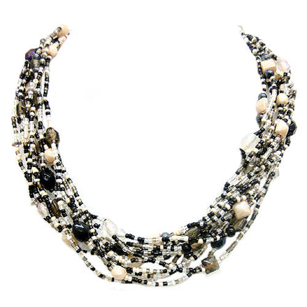 NECKLACES #N8777_BLK_MIX (BH3)