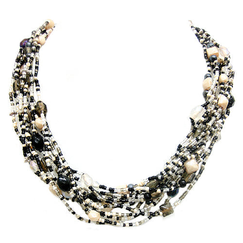 NECKLACES #N8777_BLK_MIX (BH3)