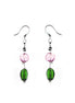 MULTI COLOR PASTEL GLASS BEADS STATION EARRINGS  #SE21702X_PASTEL (DE1)