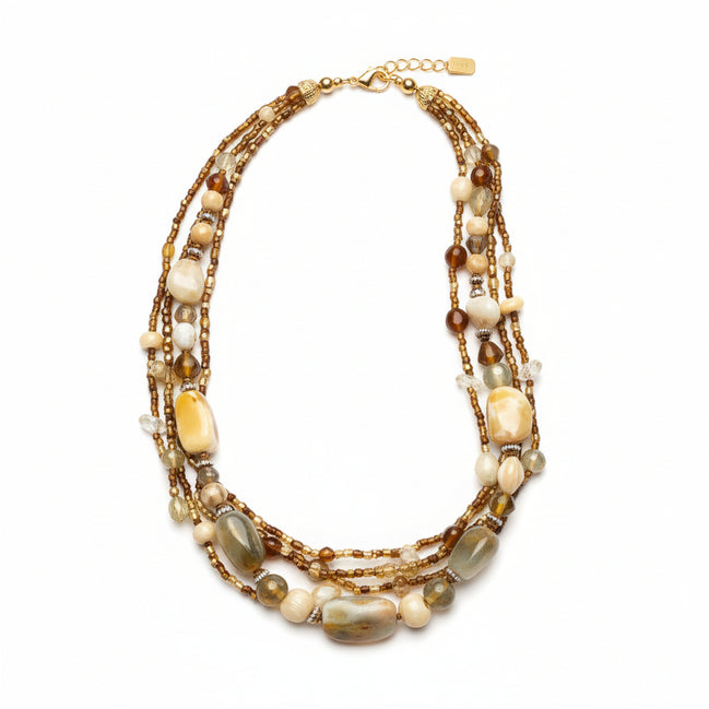 BROWN NECKLACES  #N145_ASST (BC18)